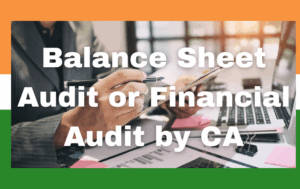 Balance Sheet Audit or Financial Audit by CA